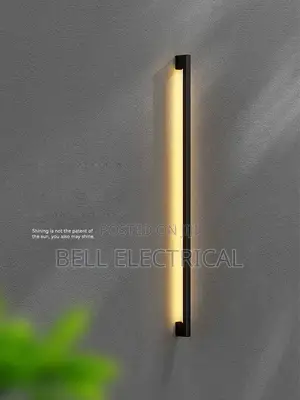 Modern Extremely Narrow Black Long Strip Wall Lamp