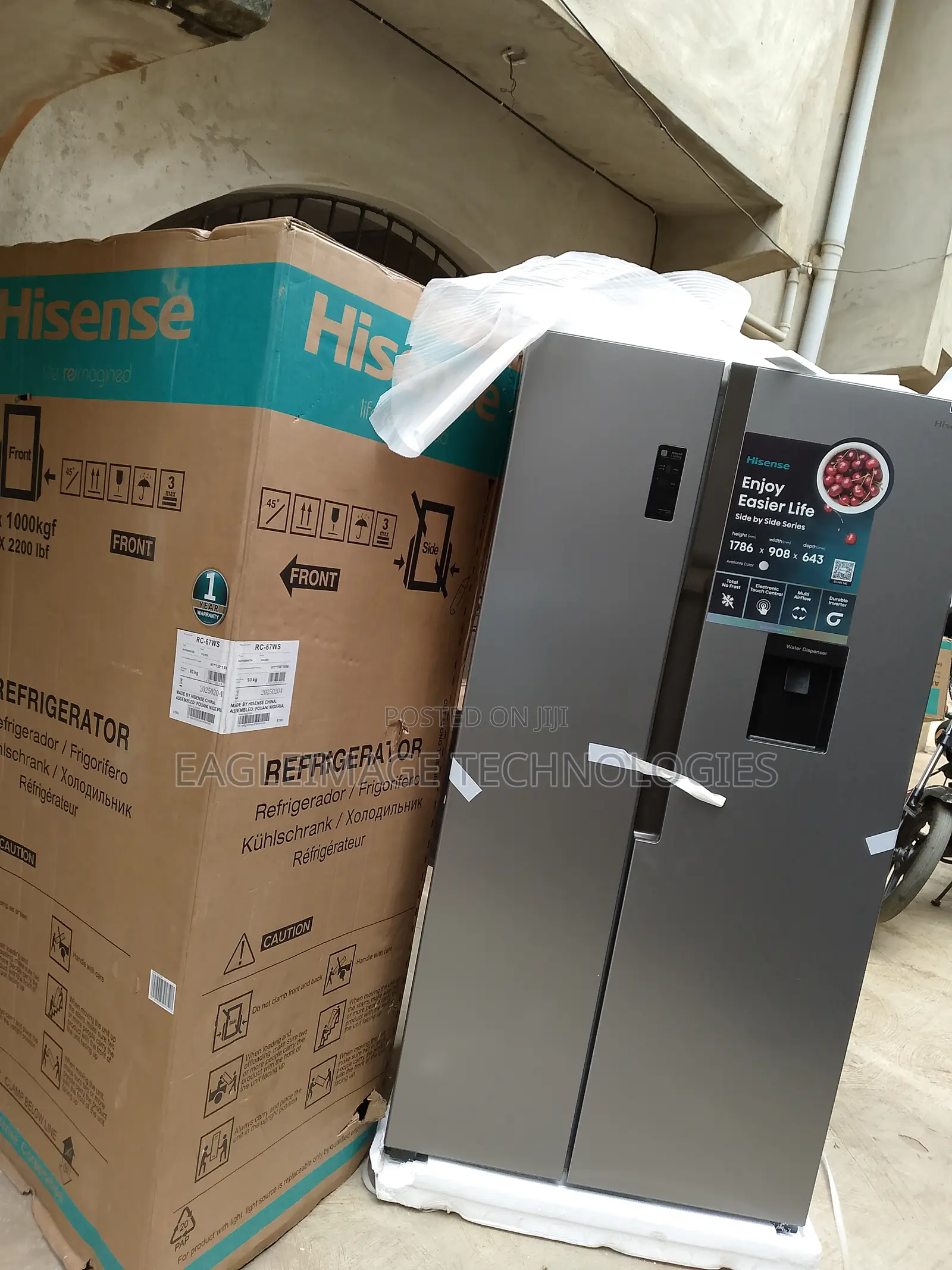 Hisense Rc-67ws Smart Side-by-Side Refrigerato