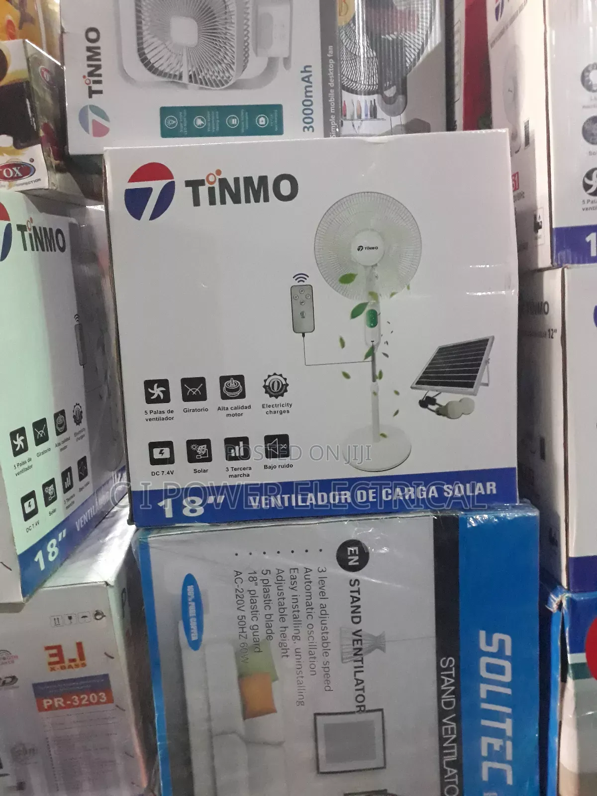Tinmo Rechargeable Solar Fan