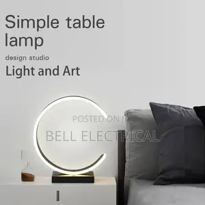 Led Simple Circular Ring Table Lamp
