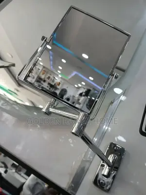 Silver Wall Mounted Magnifying Mirror