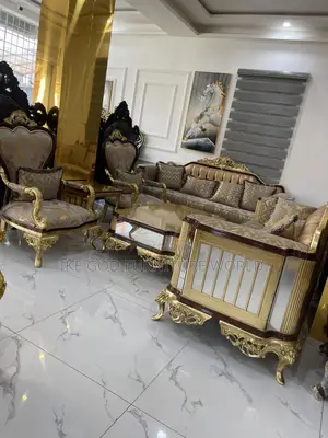 High Classic Turkish Royal Fabric Sofa Chair Full Set