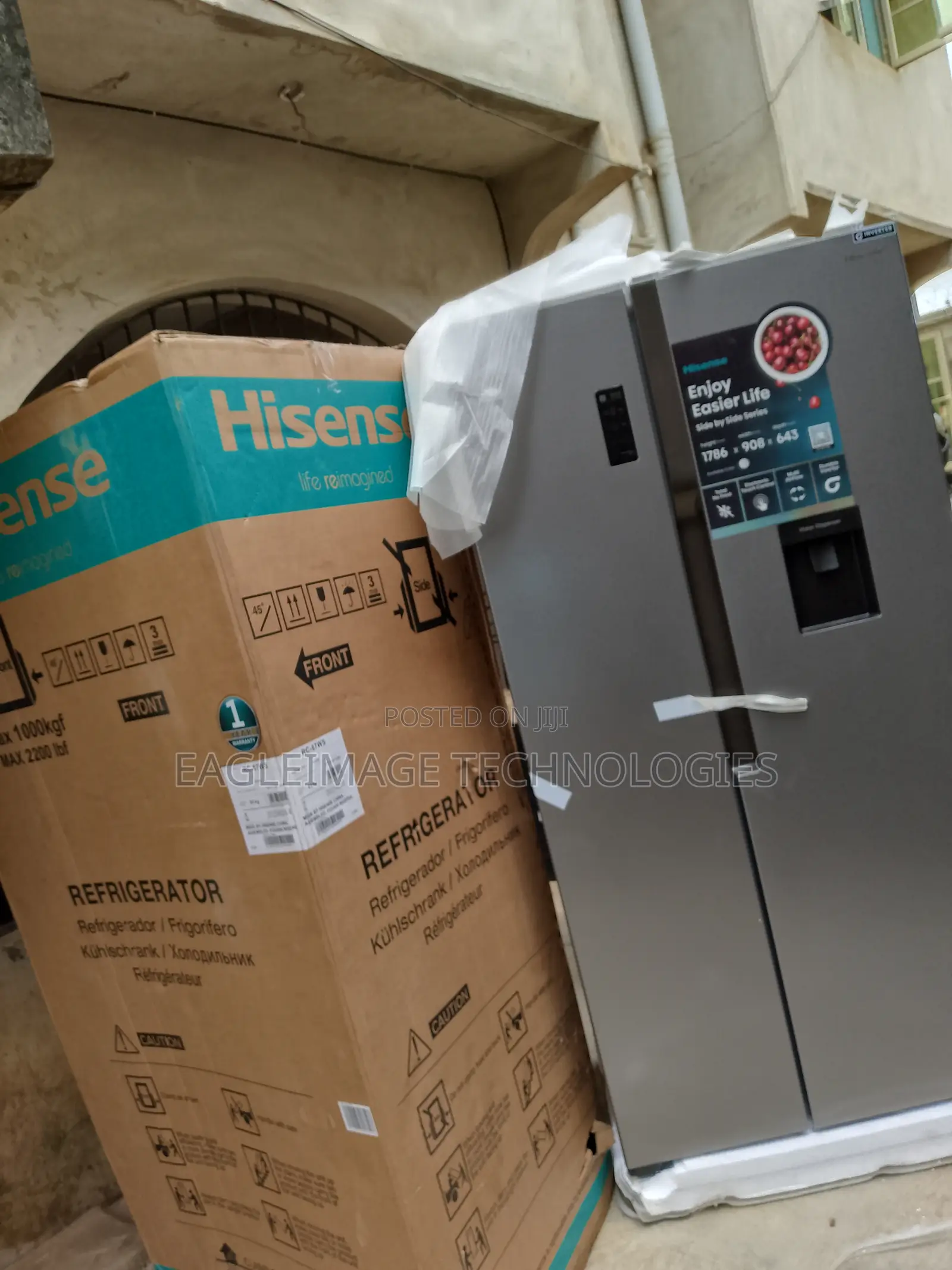 Smart Look Hisense Rc-67ws Side-by-Side Refrigerator