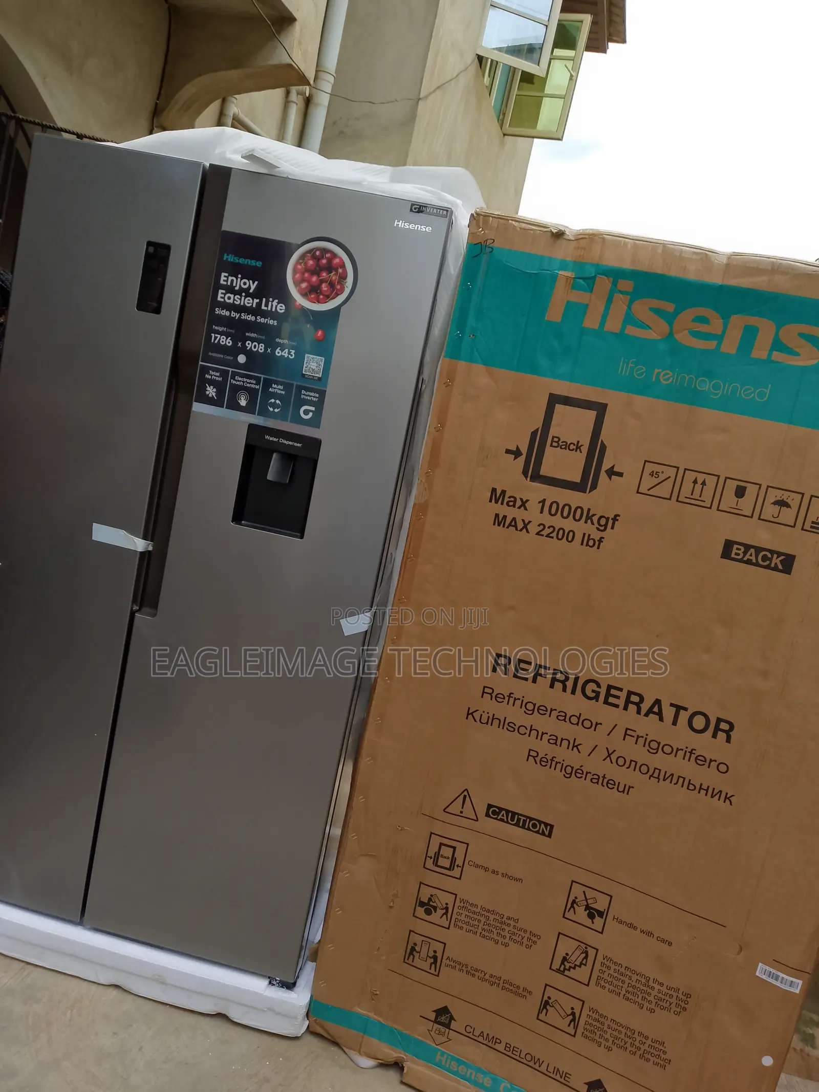 Dual Cooling Hisense Rc-67ws Silver Refrigerator