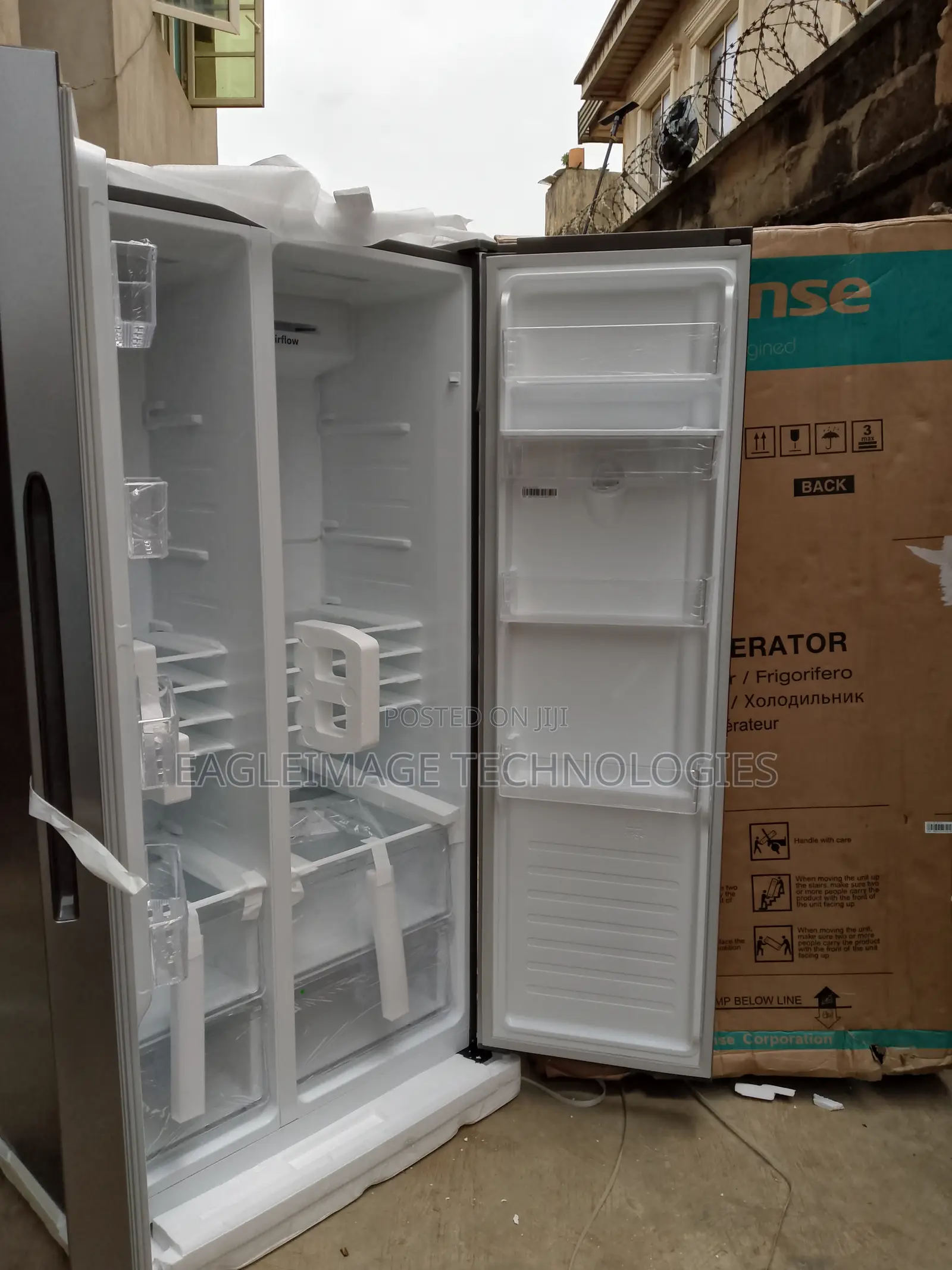 Metallic Hisense Rc-67ws 2-Door Refrigerator
