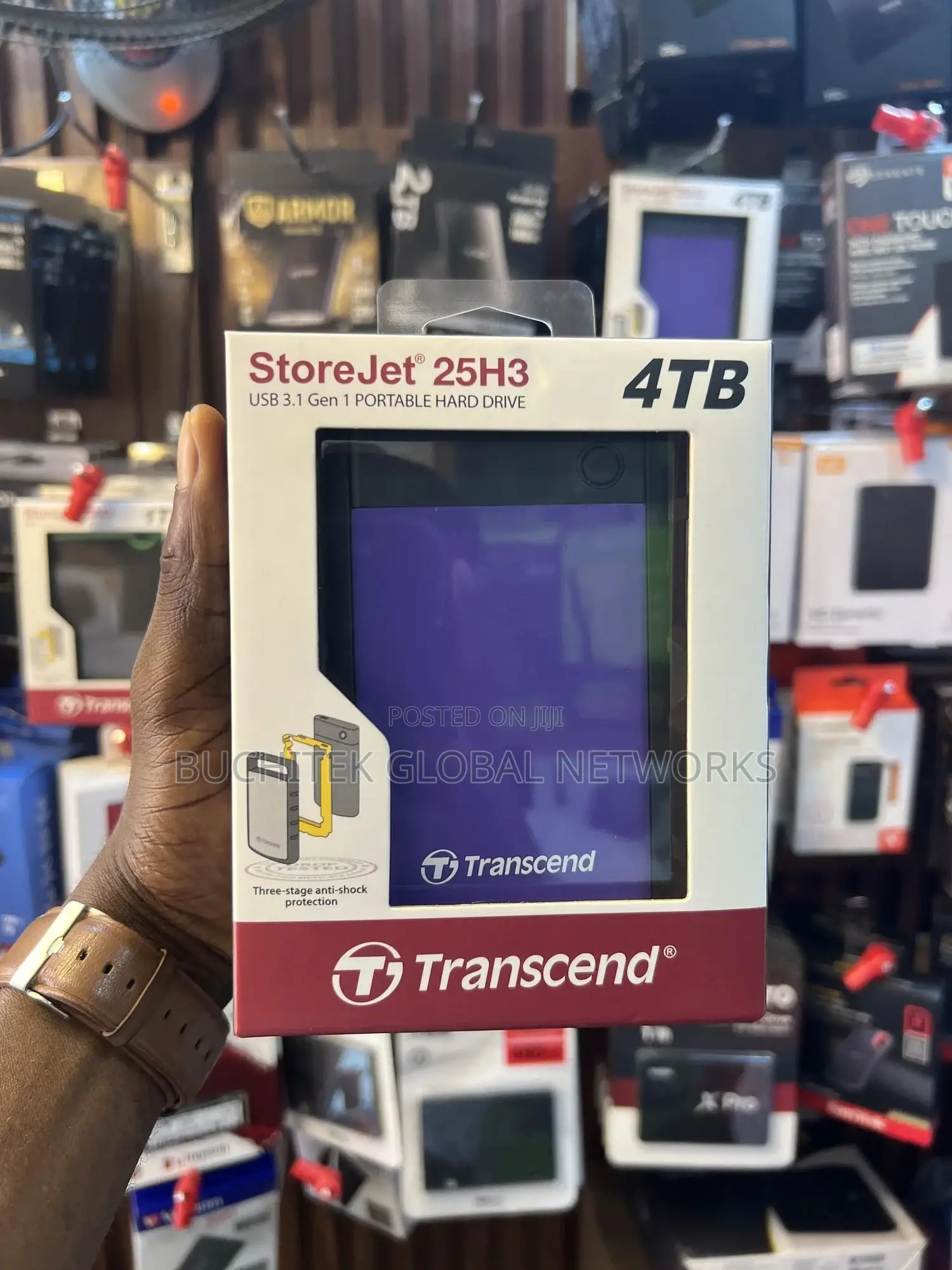4tb Transcend Storejet Usb 3.1 Ext HDD (Purple)