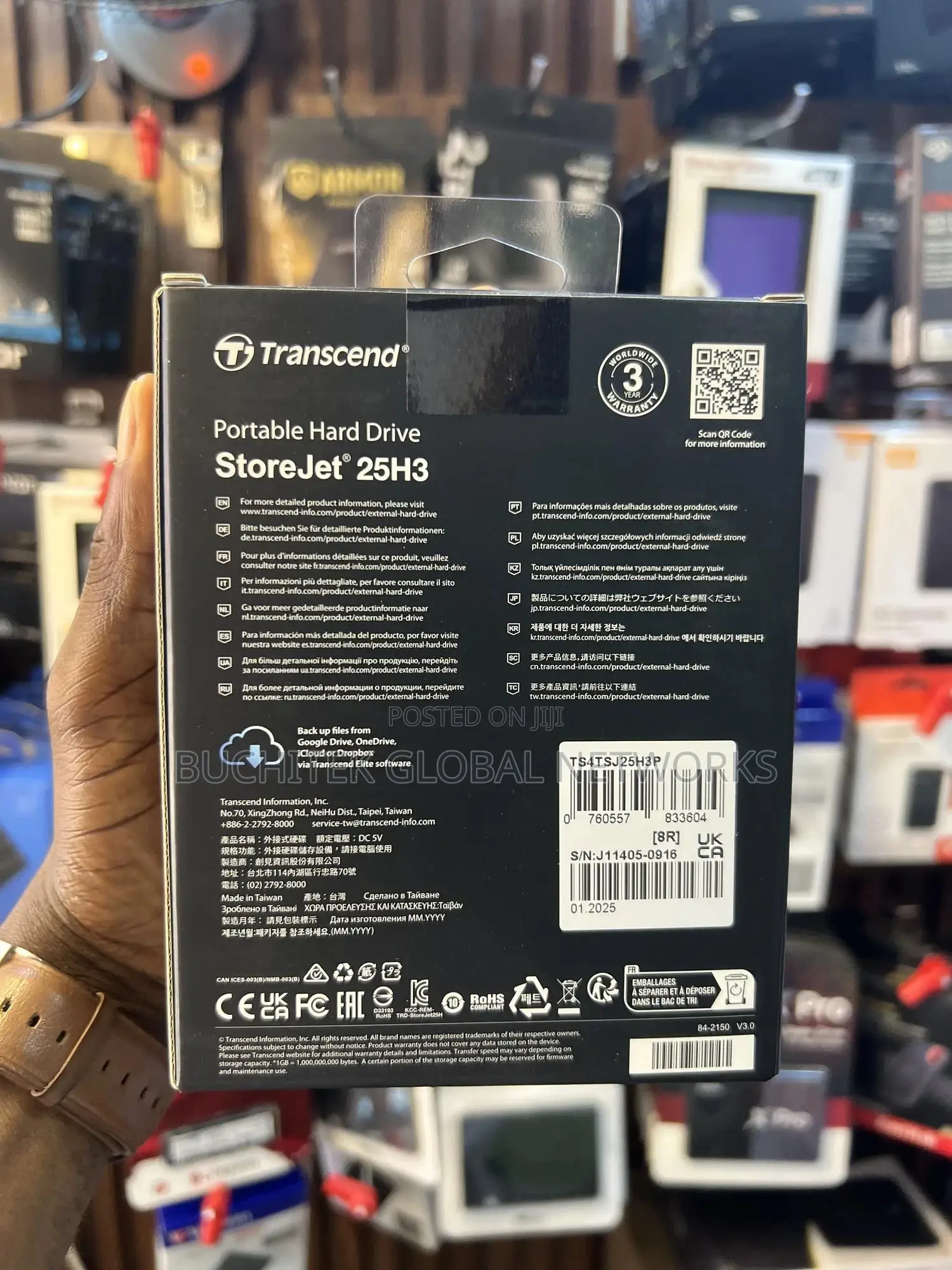 4tb Transcend Storejet Usb 3.1 Ext HDD (Purple)