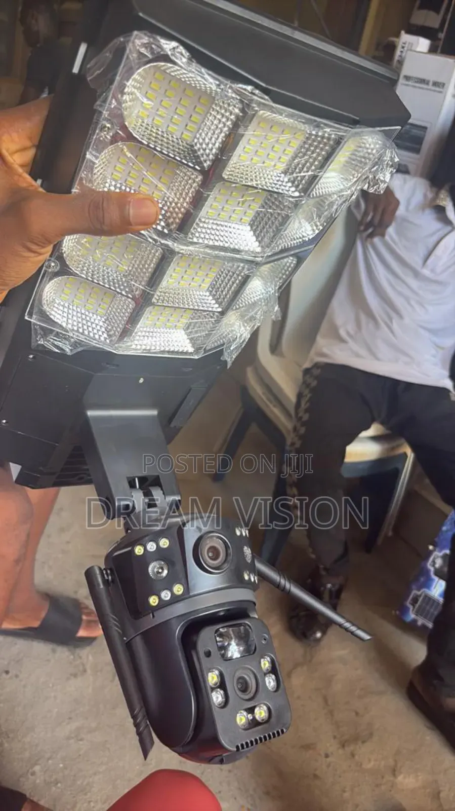Solar Street Light With Camera Double Lens