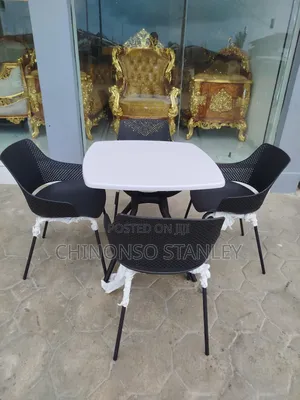 Restaurant Table and Chairs by 4 Seater
