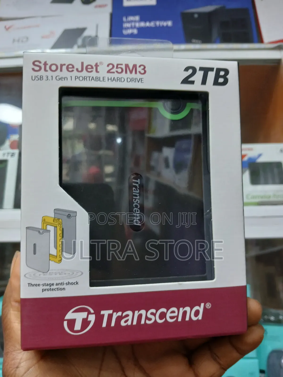 Transcend Usb 3.1 Storejet External Hard Drive - 2tb