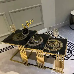 Vercace Design Glass Top Center Table