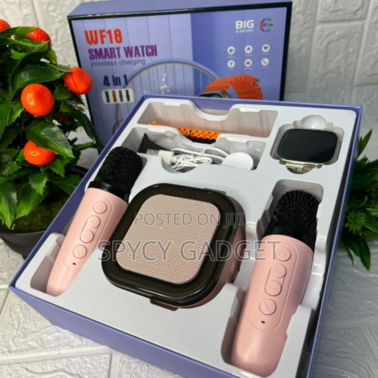 Wf18 Smartwatch With Bluetooth Speaker 2 Microphone