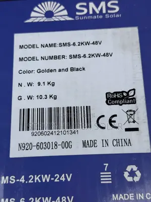 SMS Solar Inverter Hybrid 6.2kva 48v