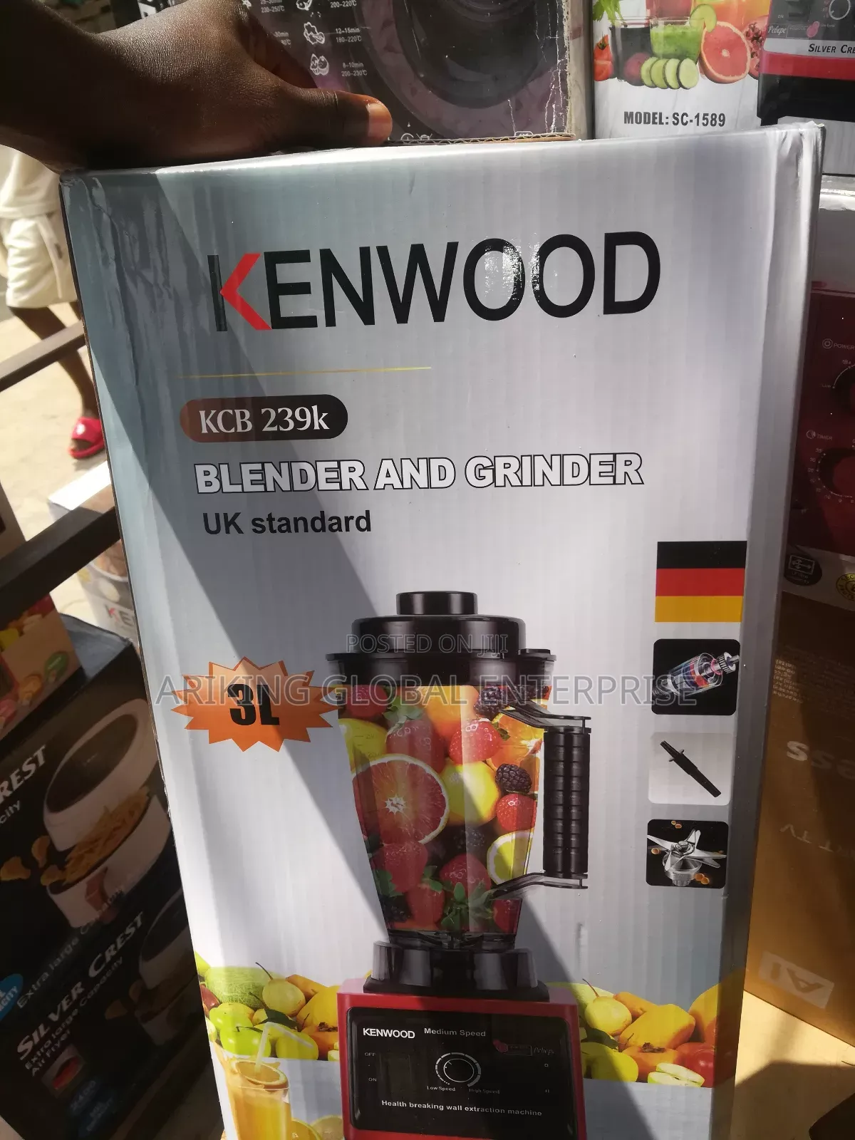 Kenwood 3liter Food Crusher Blender With 2 Jar