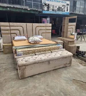 Set 6 by 6 HDF Upholstery Padded Bedframe of Unbeatable Quality