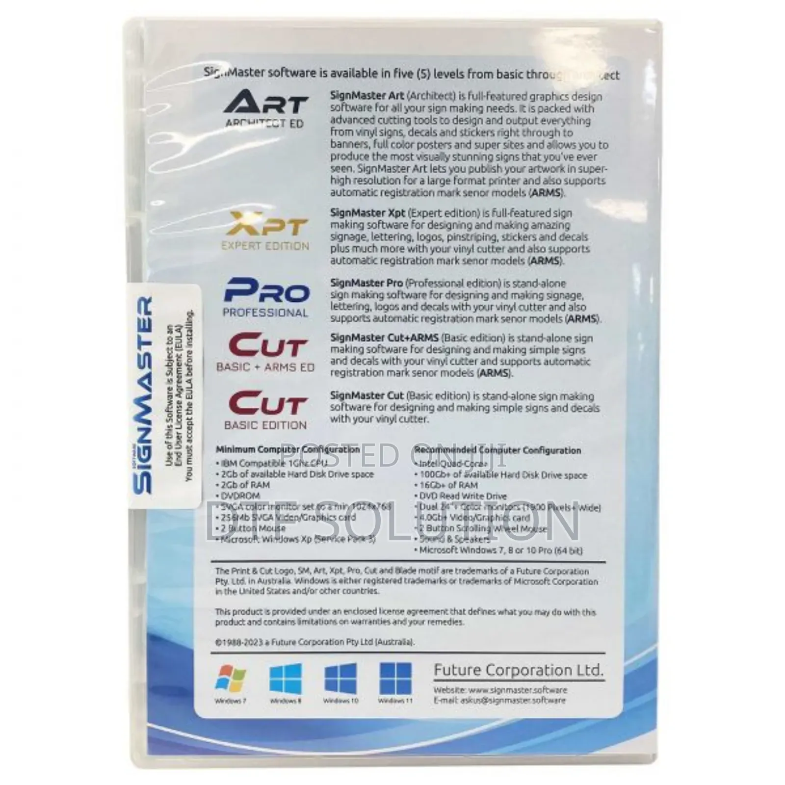 Signmaster V5 Pro Cut+Arm Software for Cutting Plotter Contour Cutting