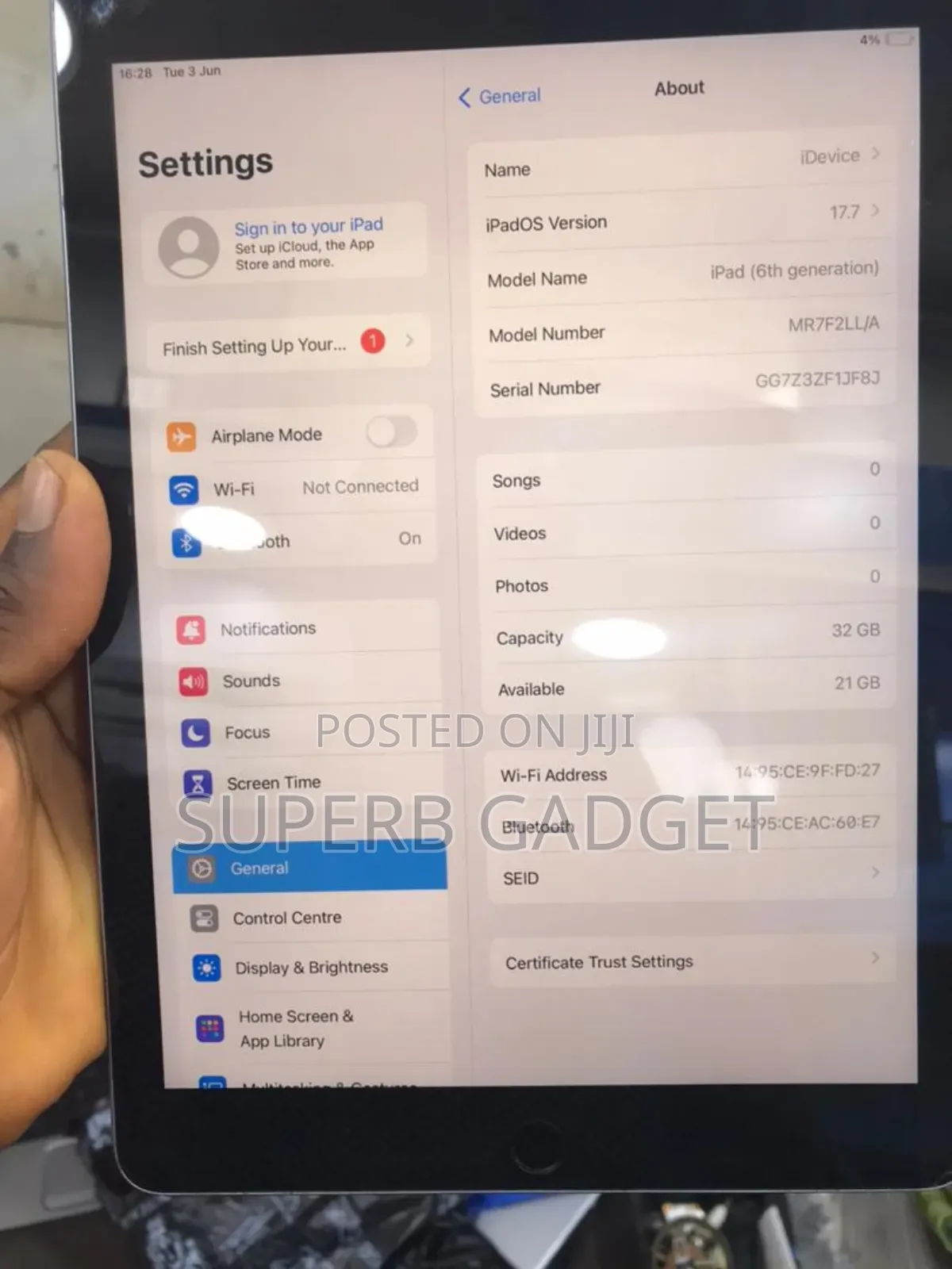 Apple iPad 9.7 32 GB Silver