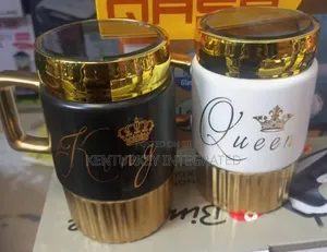 King and Queen Quality Ceramic Coffee Mugs