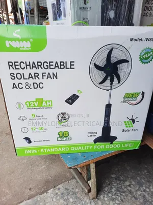 Photo - Rechargeable Solar Fan