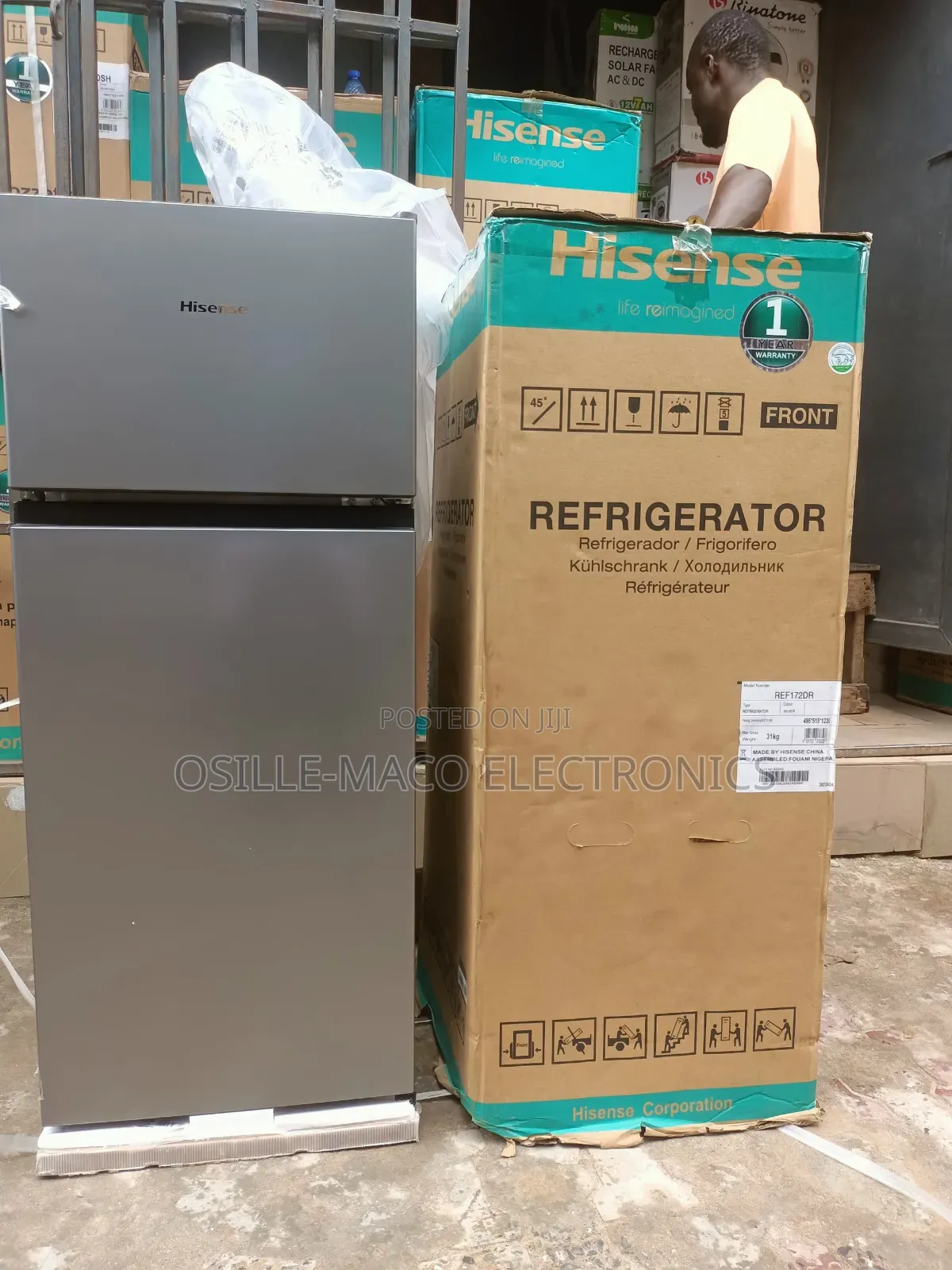 Hisense Refrigerator, Model Number Ref172dr