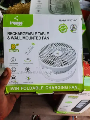 Photo - Rechargeable Wall and Mounted Fans