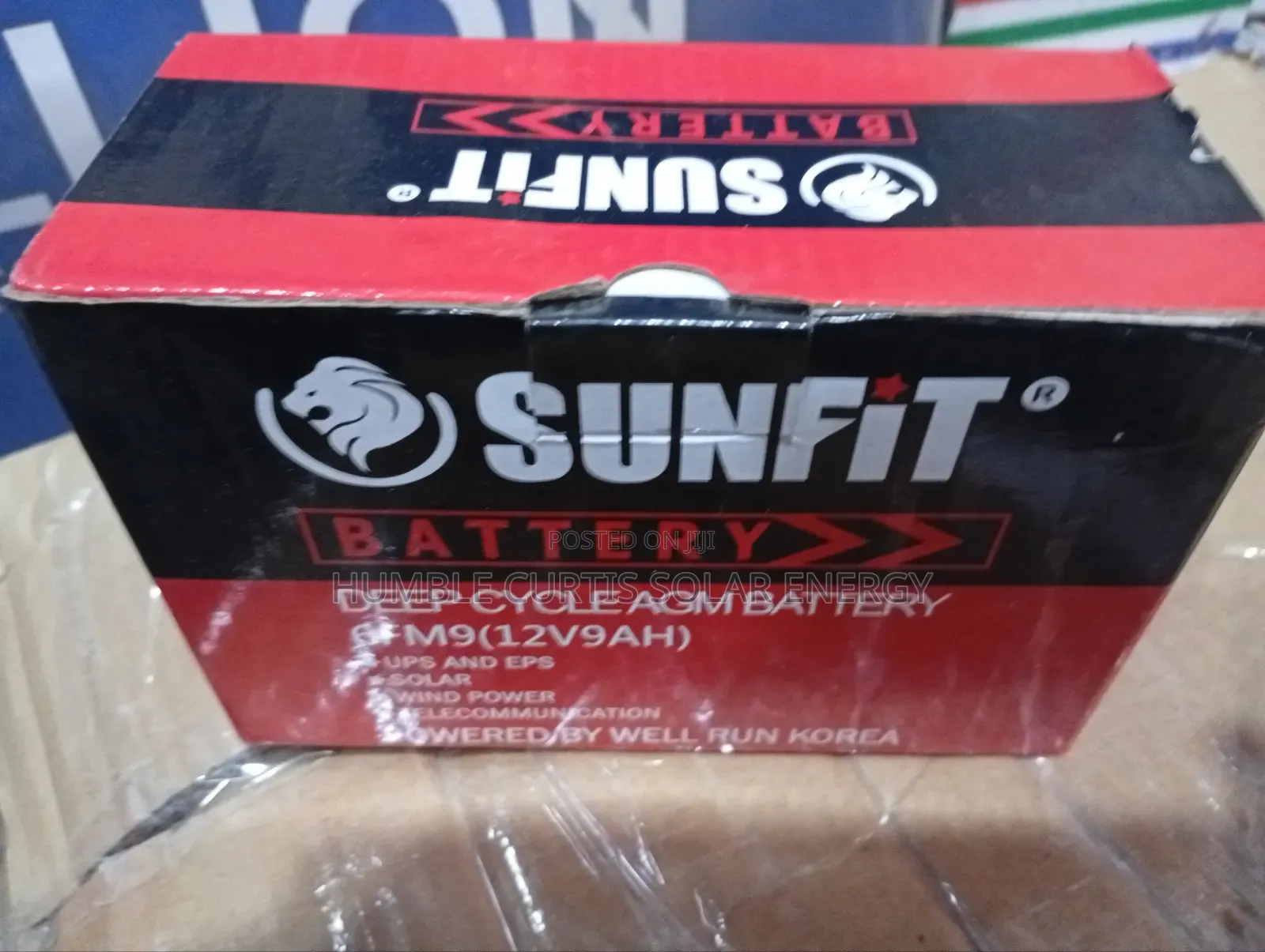 Sunfit 12v 9ah Solar Battery