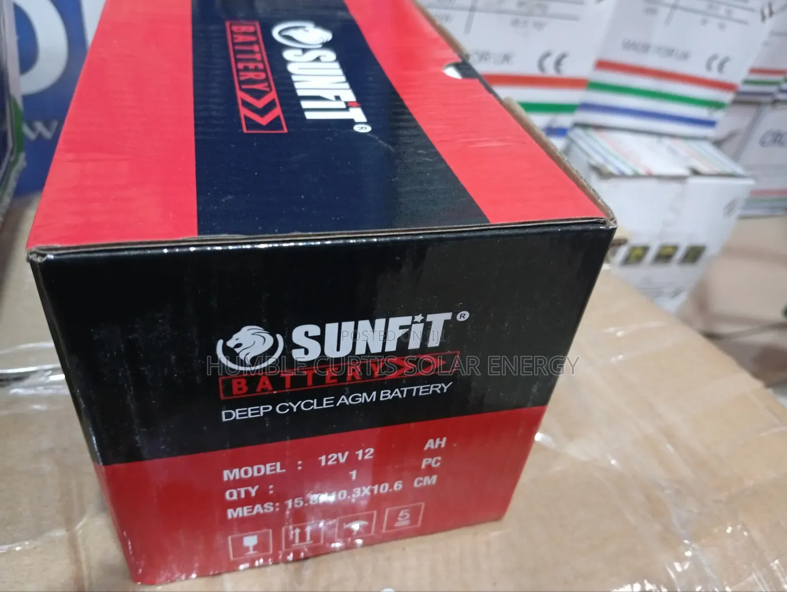 Sunfit 12ah 12v Solar Battery