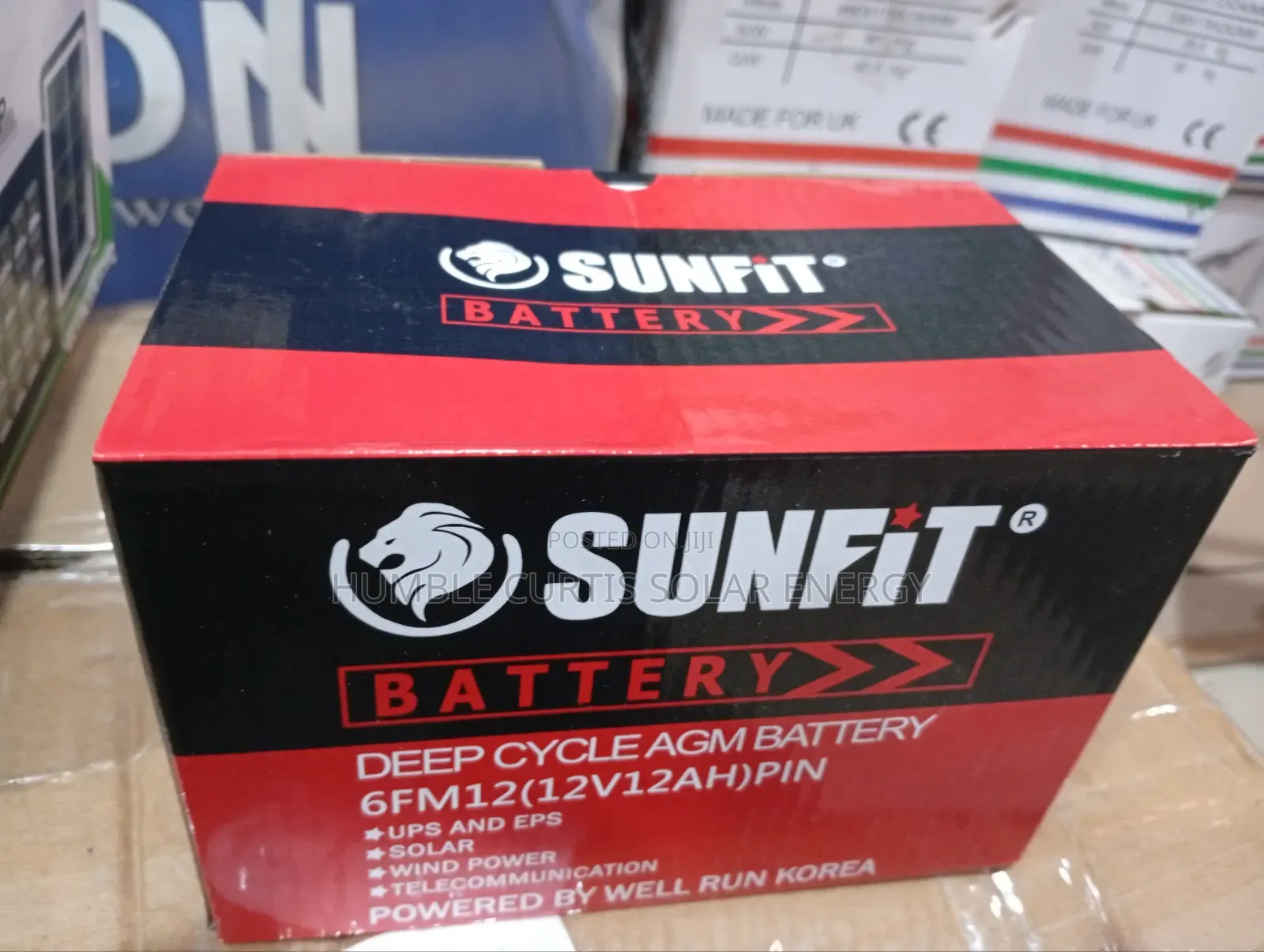 Sunfit 12ah 12v Solar Battery