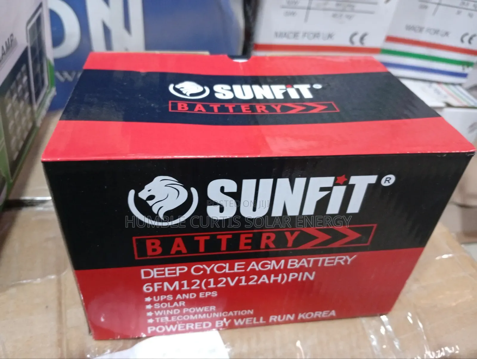 Sunfit 12ah 12v Solar Battery