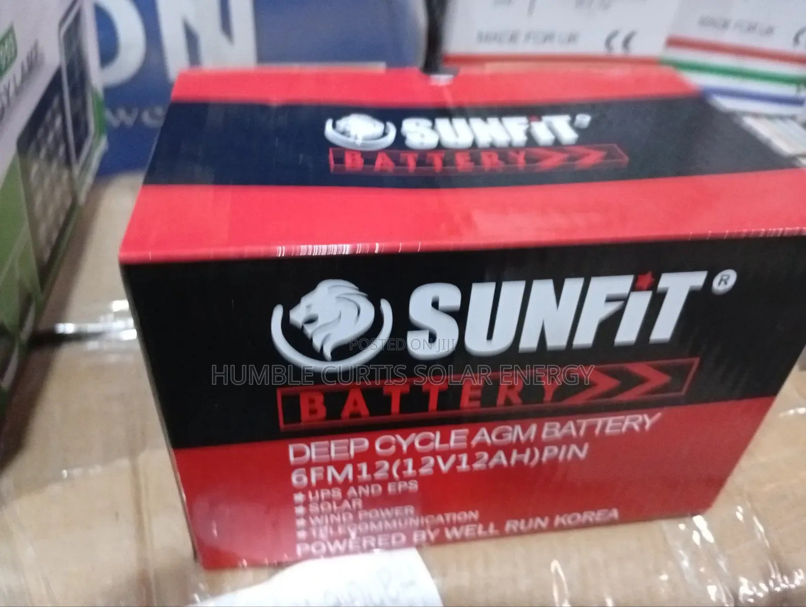 Sunfit 12ah 12v Solar Battery