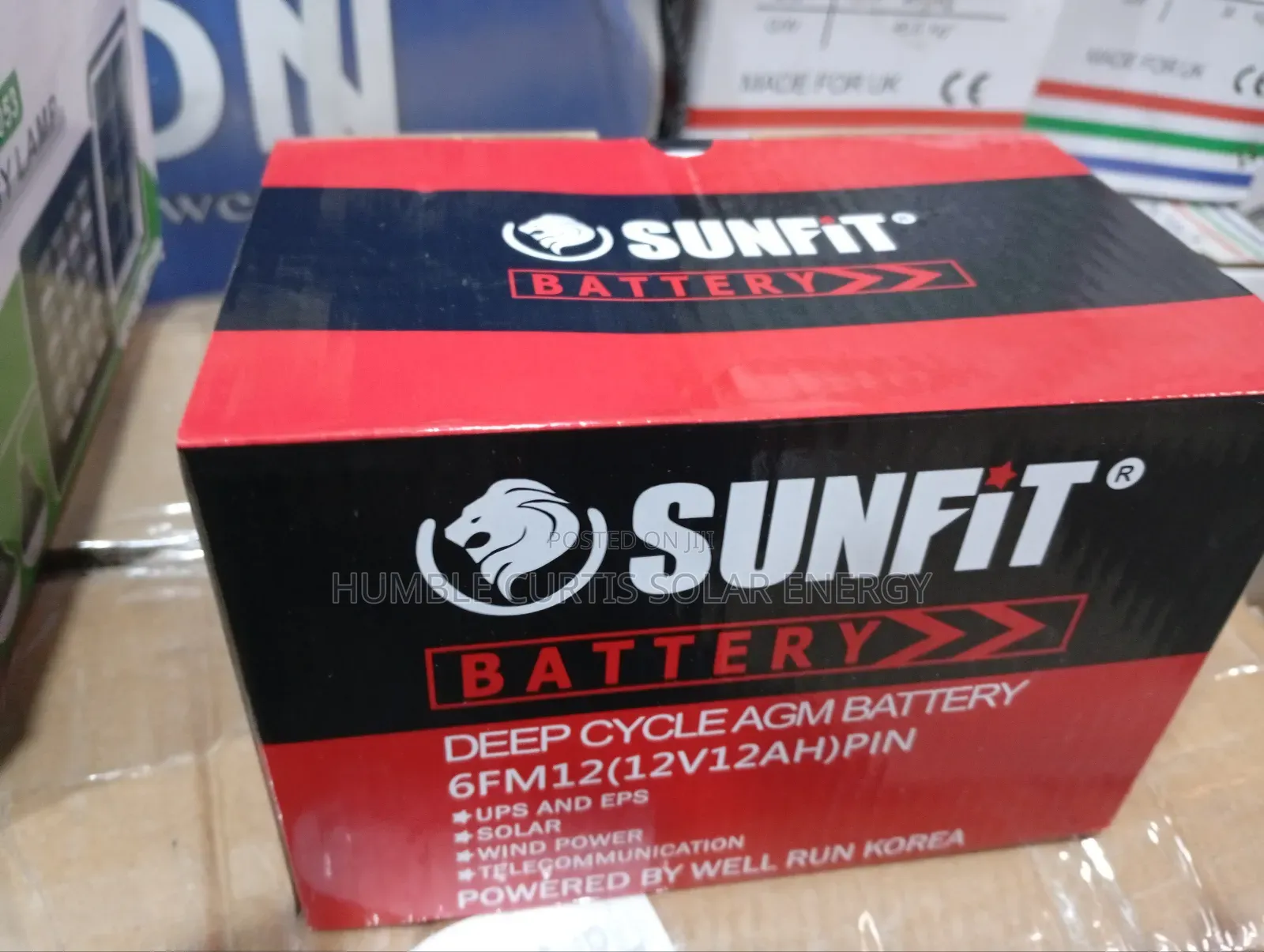 Sunfit 12ah 12v Solar Battery