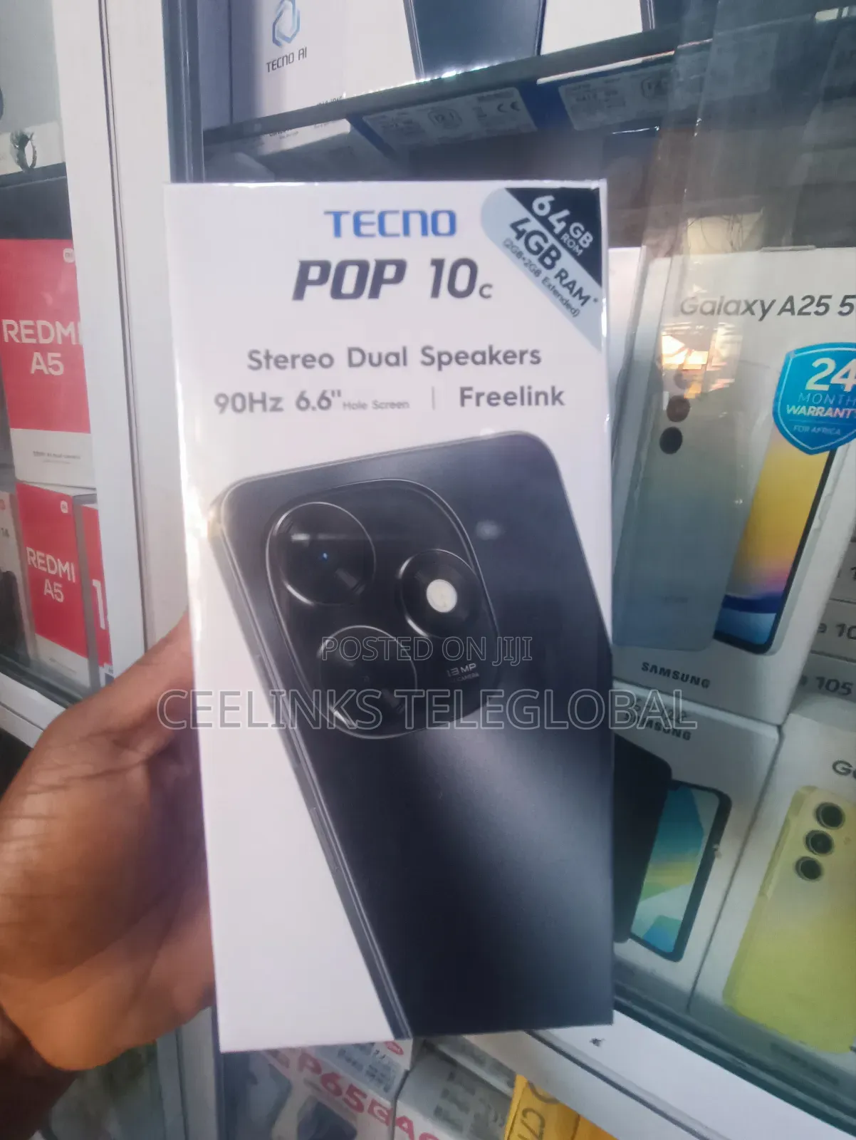 New Tecno Pop 10 64 GB Black