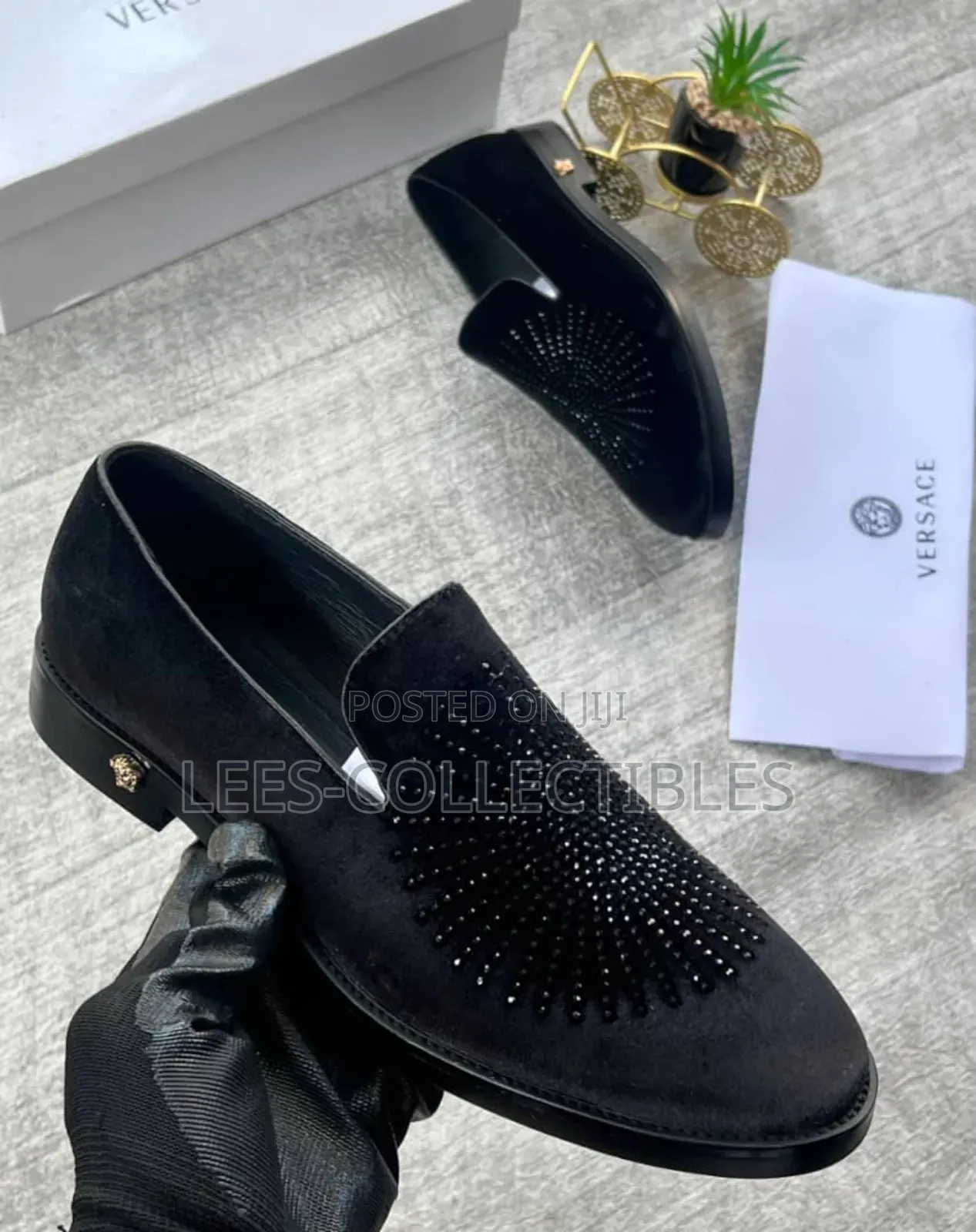 Best Quality Suede Versace Shoes