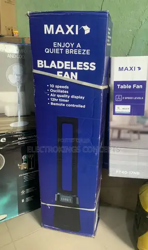 Maxi Bladeless Fan 42 Inch Black (150pd-Ams)
