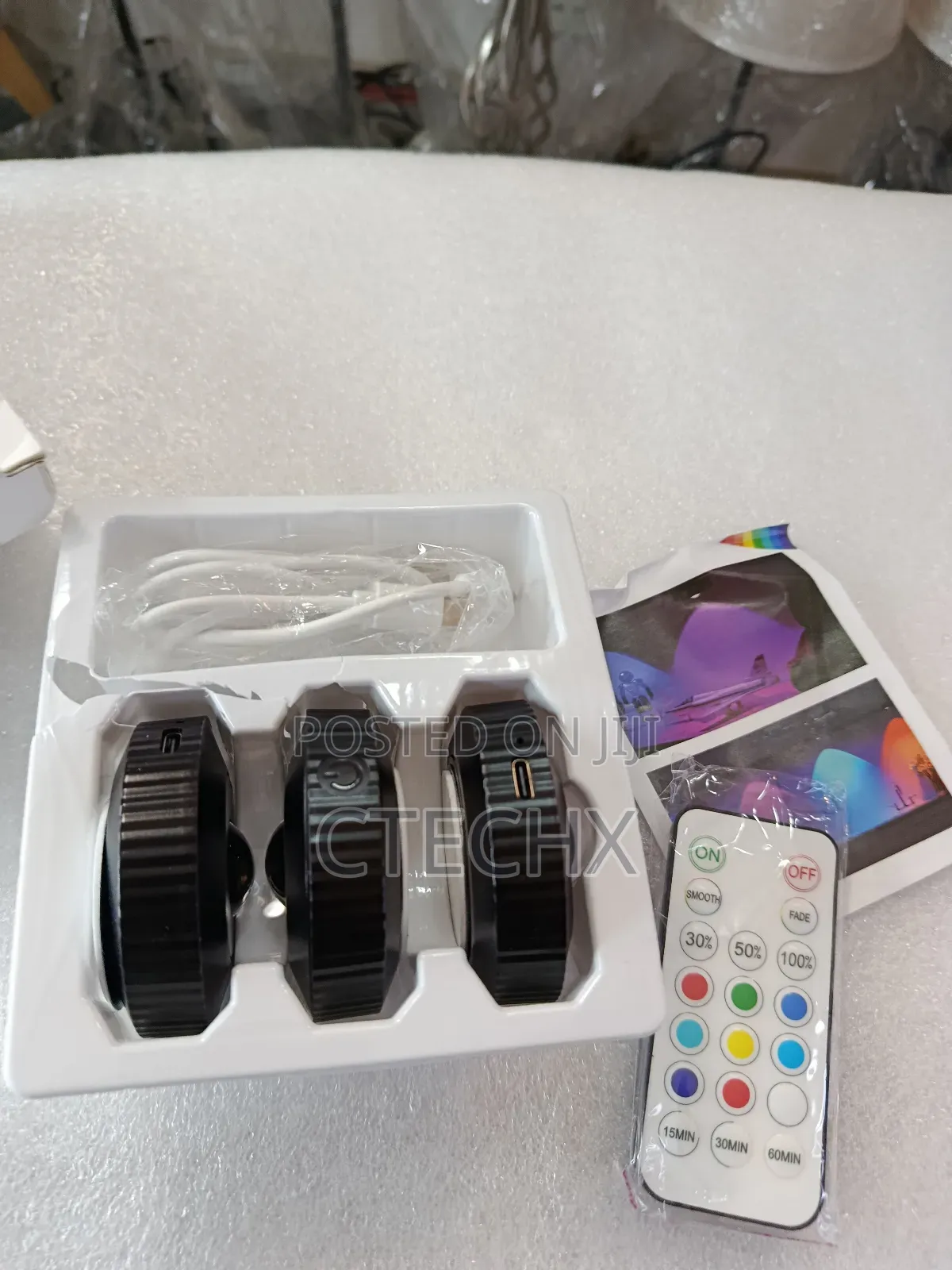 Rechargeable Led Puck Lights With Remote Control, 1500mah