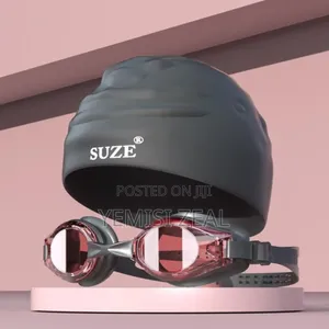 Photo - Swimming Cap and Goggles for Kids and Adults