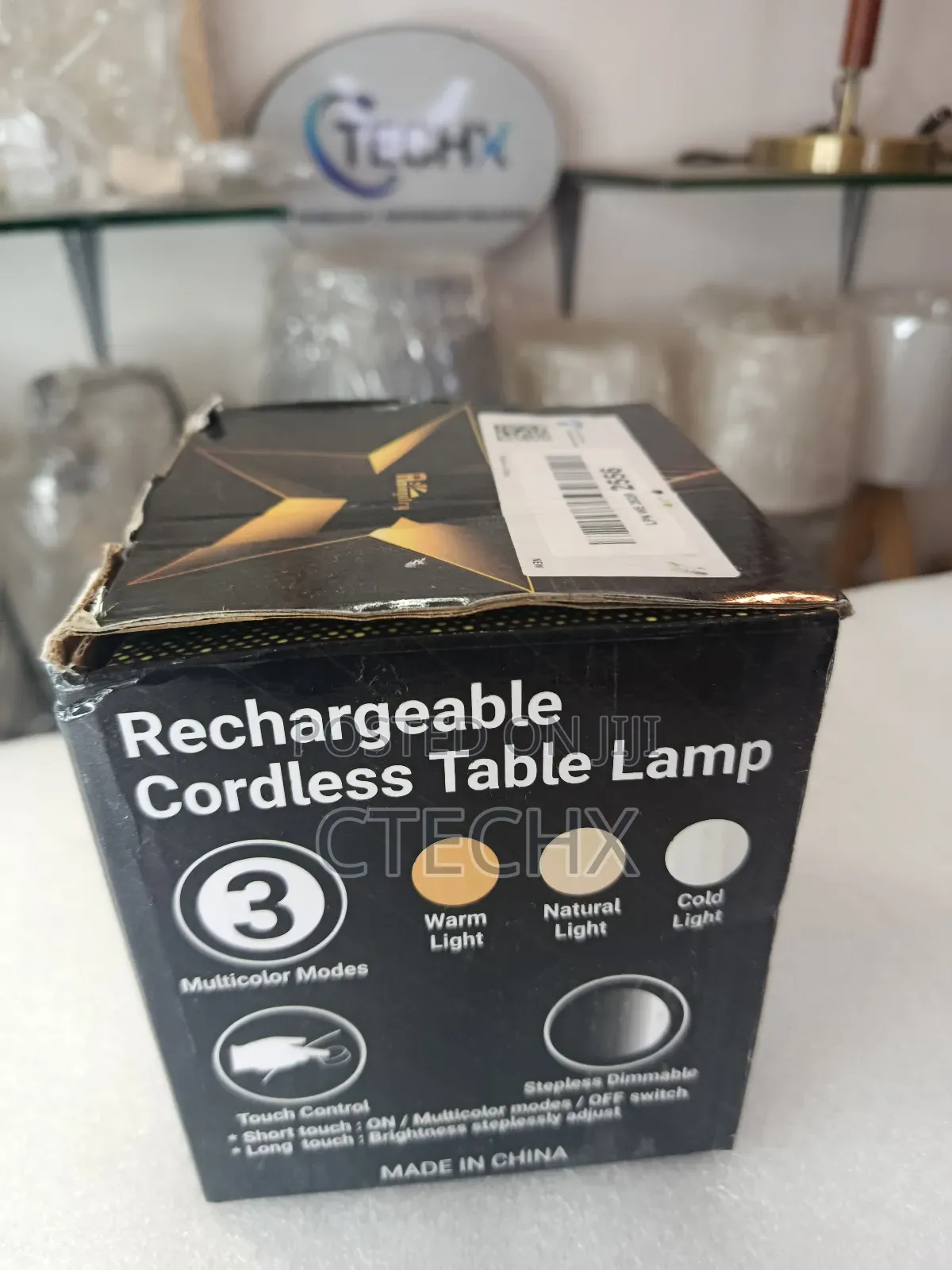 Cordless Table Lamp, Rechargeable Battery Operated Lamp