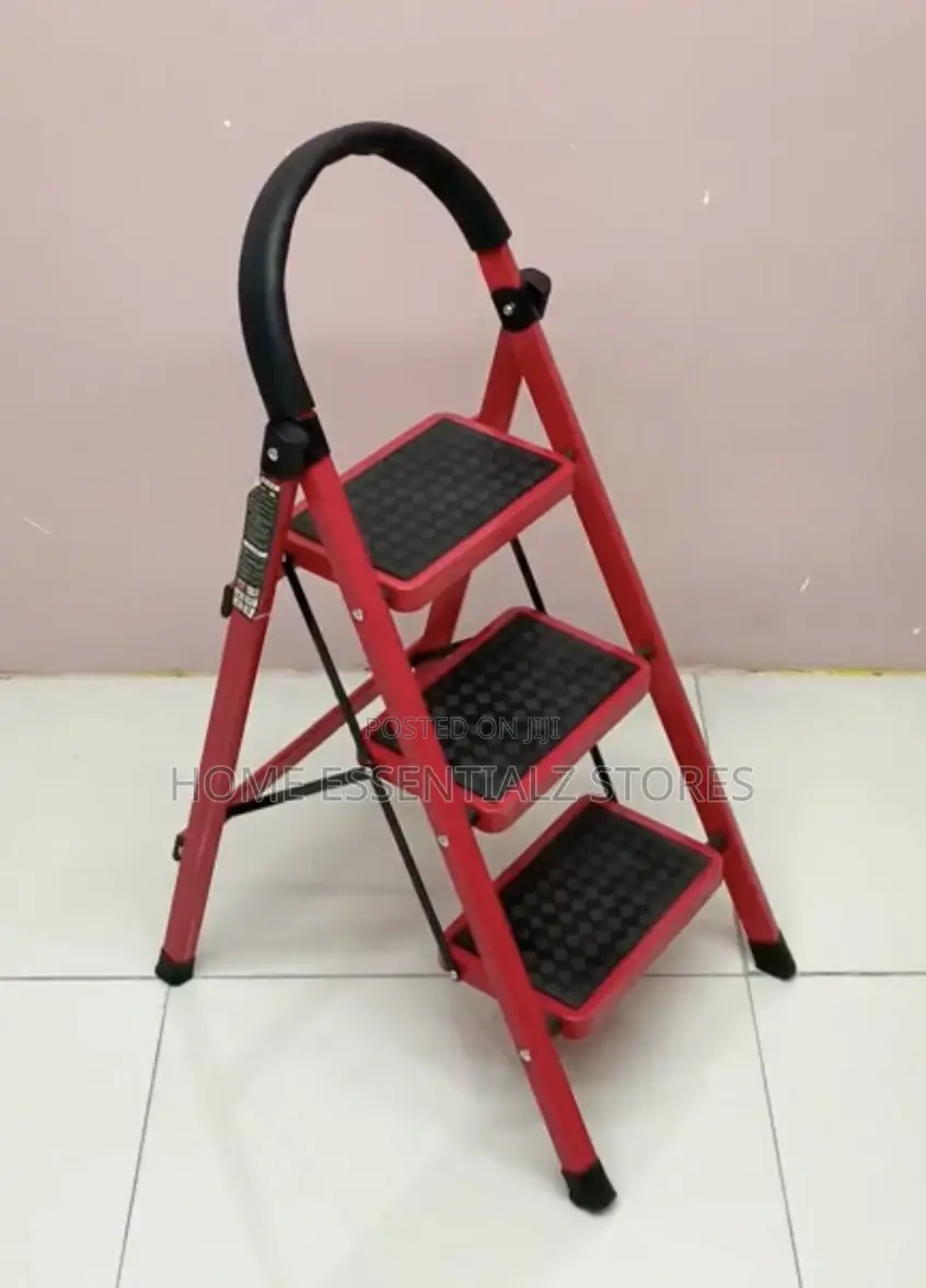 5 Steps Ladder (Iron Braced) - Multipurpose Ladder With Tools Tray