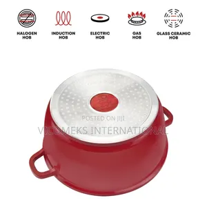 Nea Stockpot Set 5pc Rossa Red