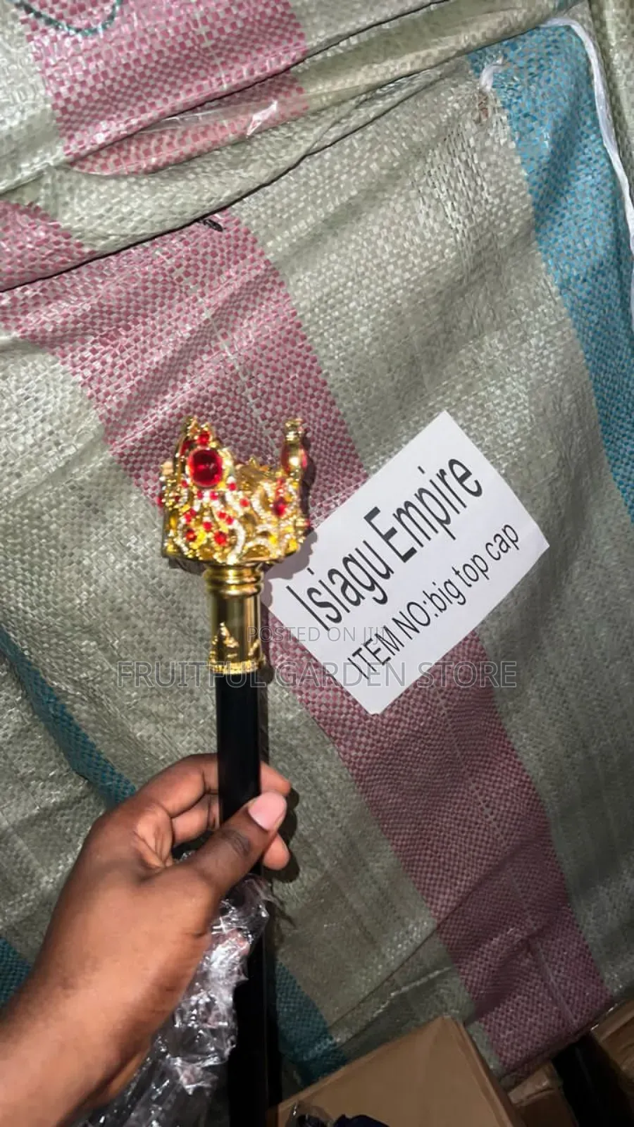 Crown Head Walking Stick