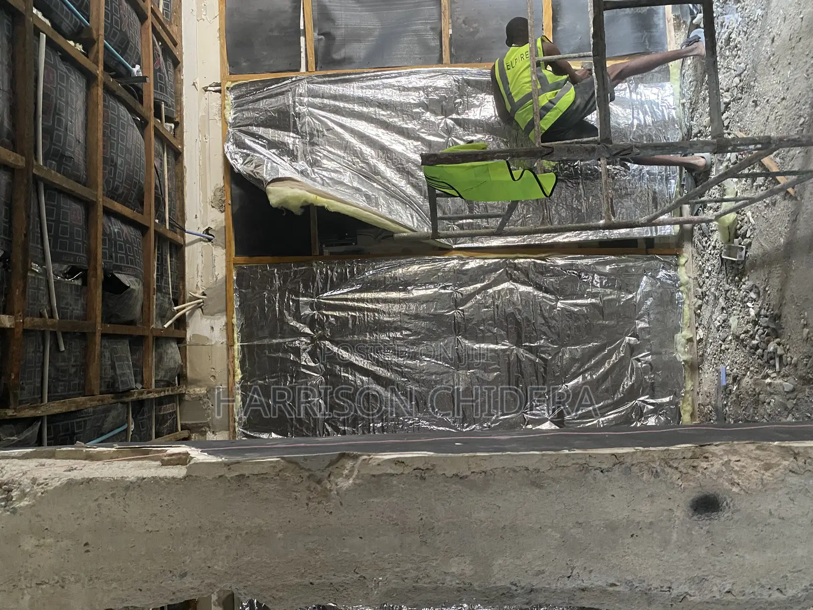 Wall Acoustic Rockwool Installation