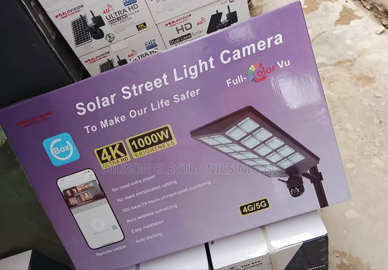 1000watt U Box Solar Intelligent Street Light Camera For