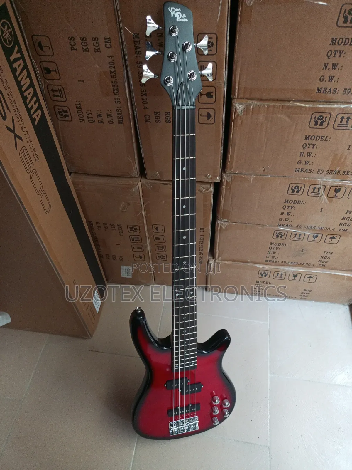 Professional Bass Guitar With Bag and Strap