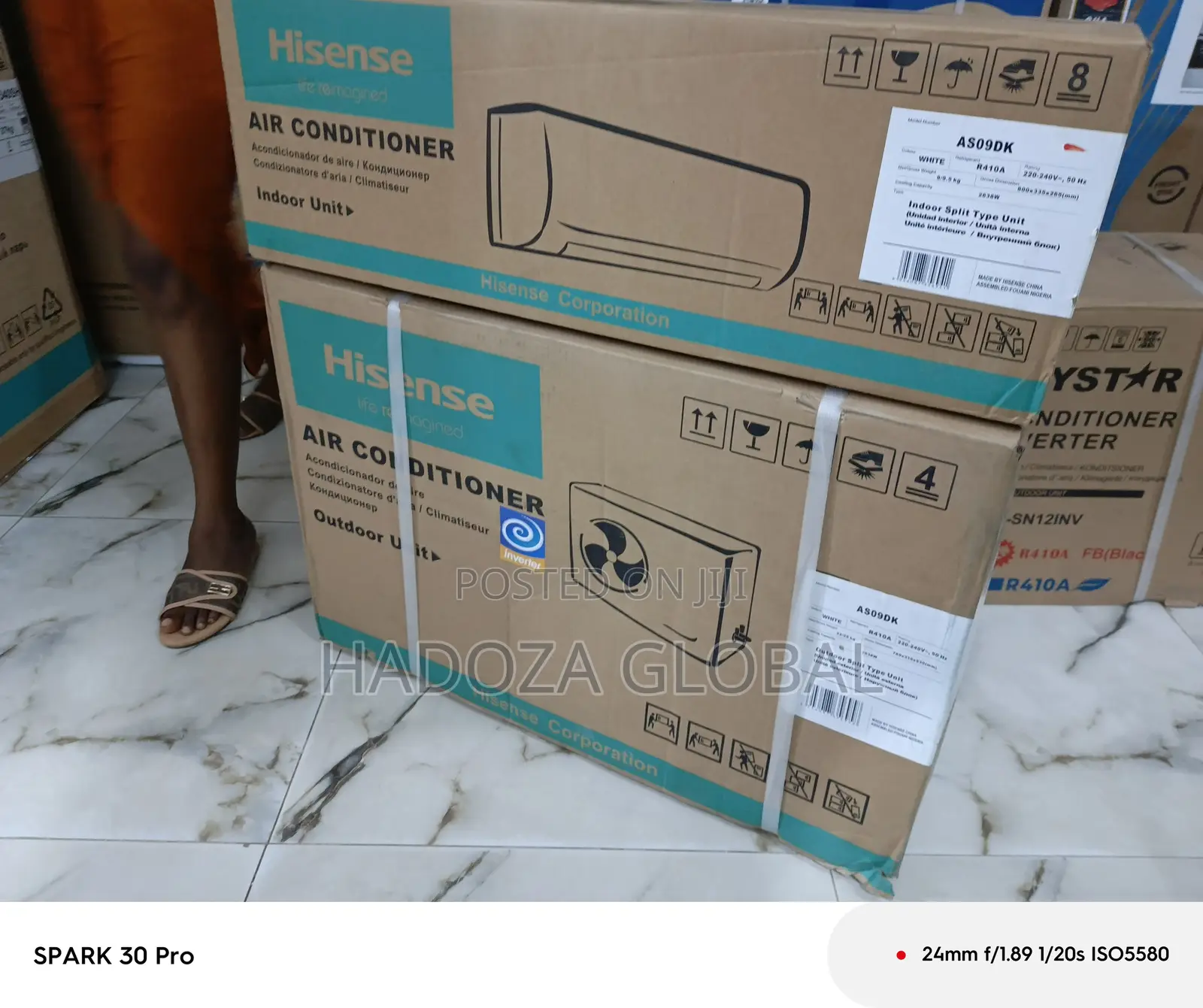 Cool Breeze Aircon With Split System - Hisense 1hp - As09dk