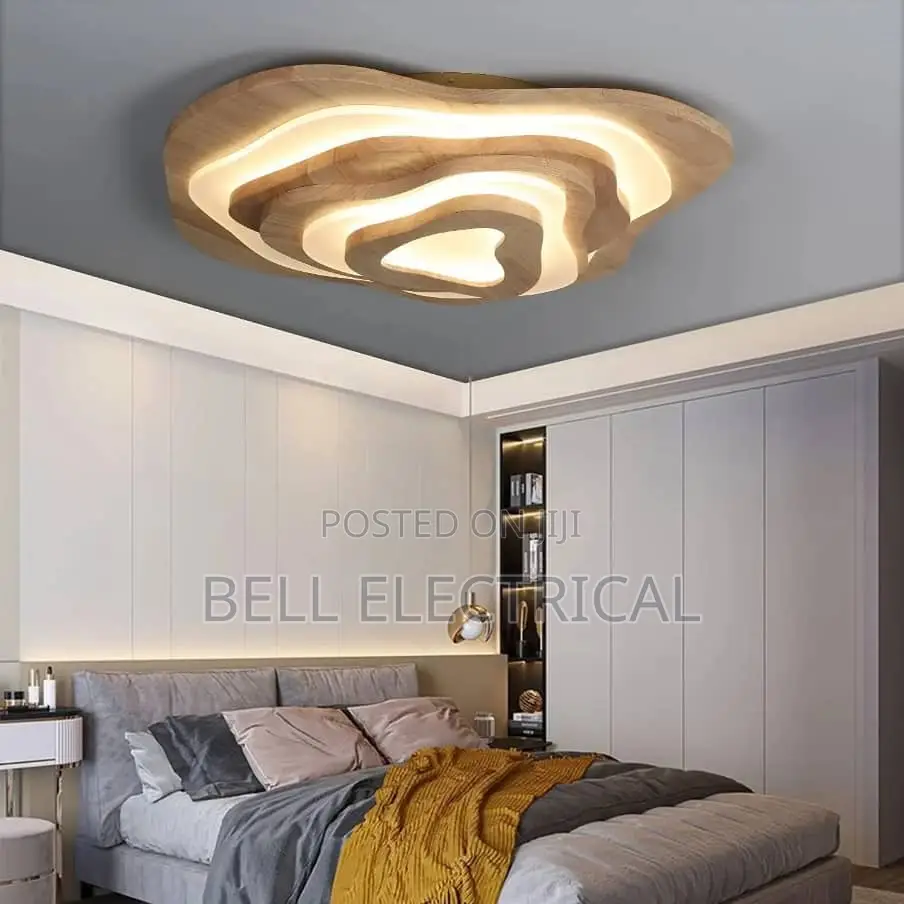 Nordic Wood Led Ceiling Lamp