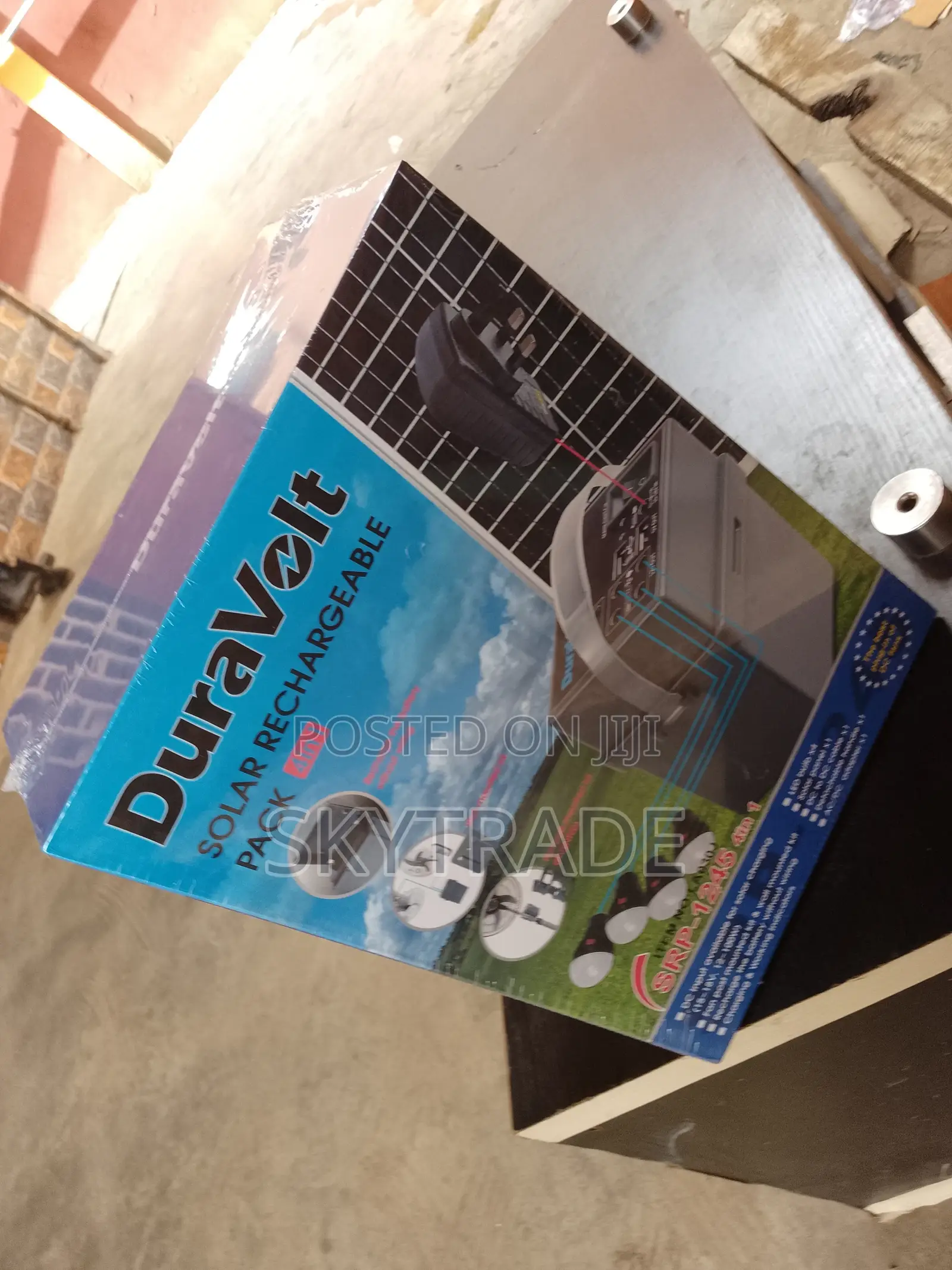 Duravolt Solar Rechargeable Pack Ac/ Dc Adapterx1
