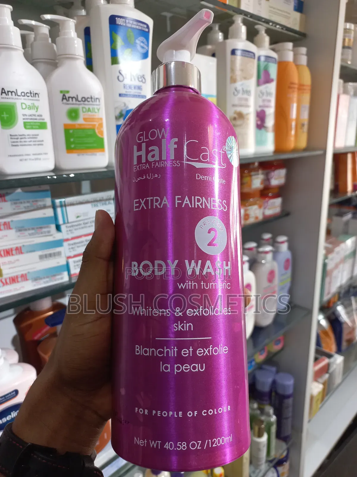 Glow Half Cast Extra Fairness Body Wash With Tumeric
