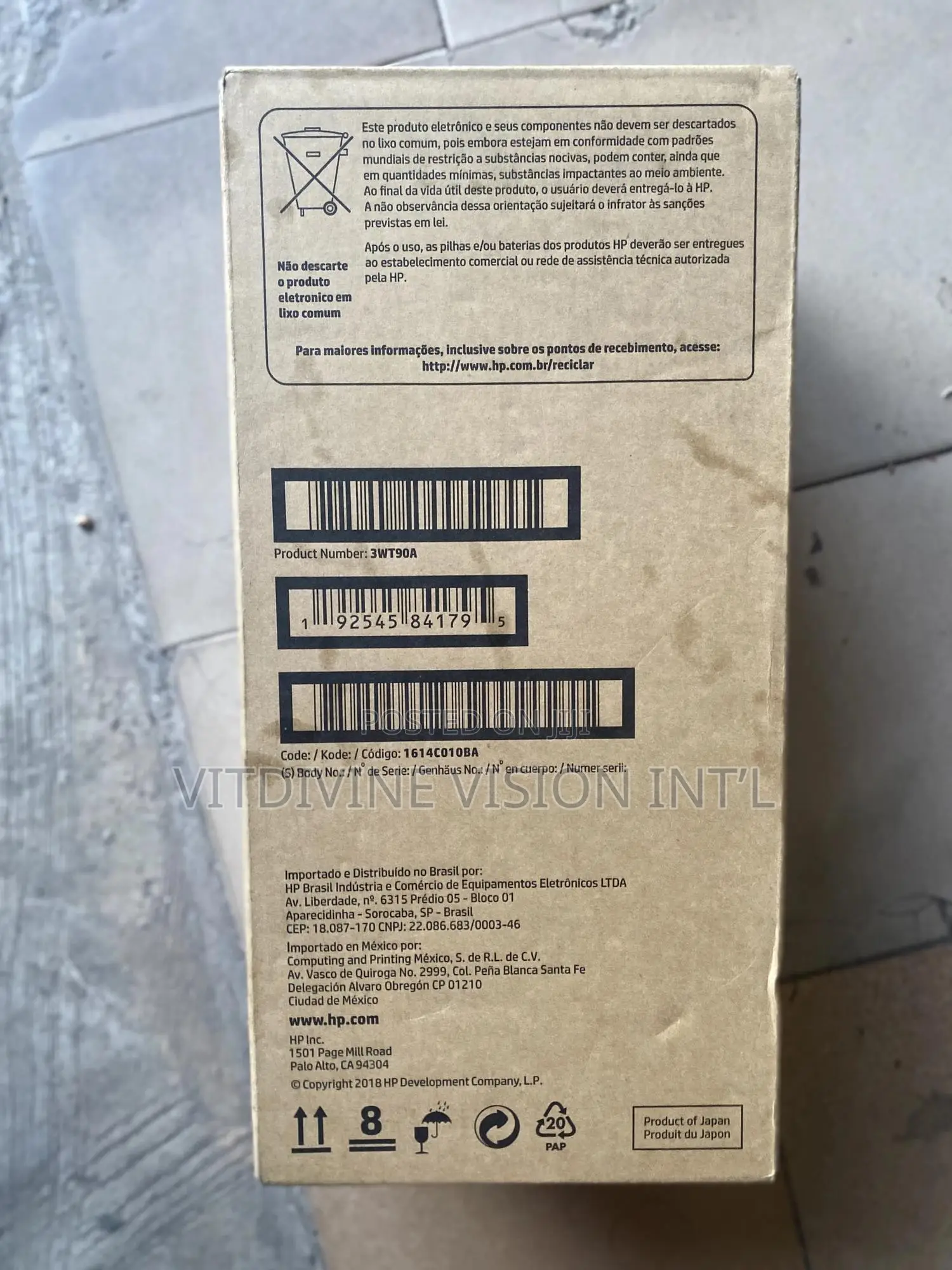 Hp 3wt90a Toner Collection Unit M751, M776, M856 Printer