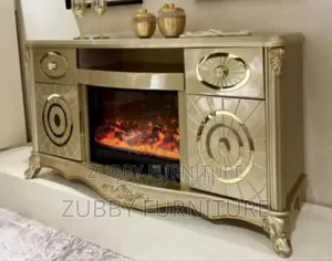 Brand New Quality and Imported Luxury Fire Plate Tv Stand