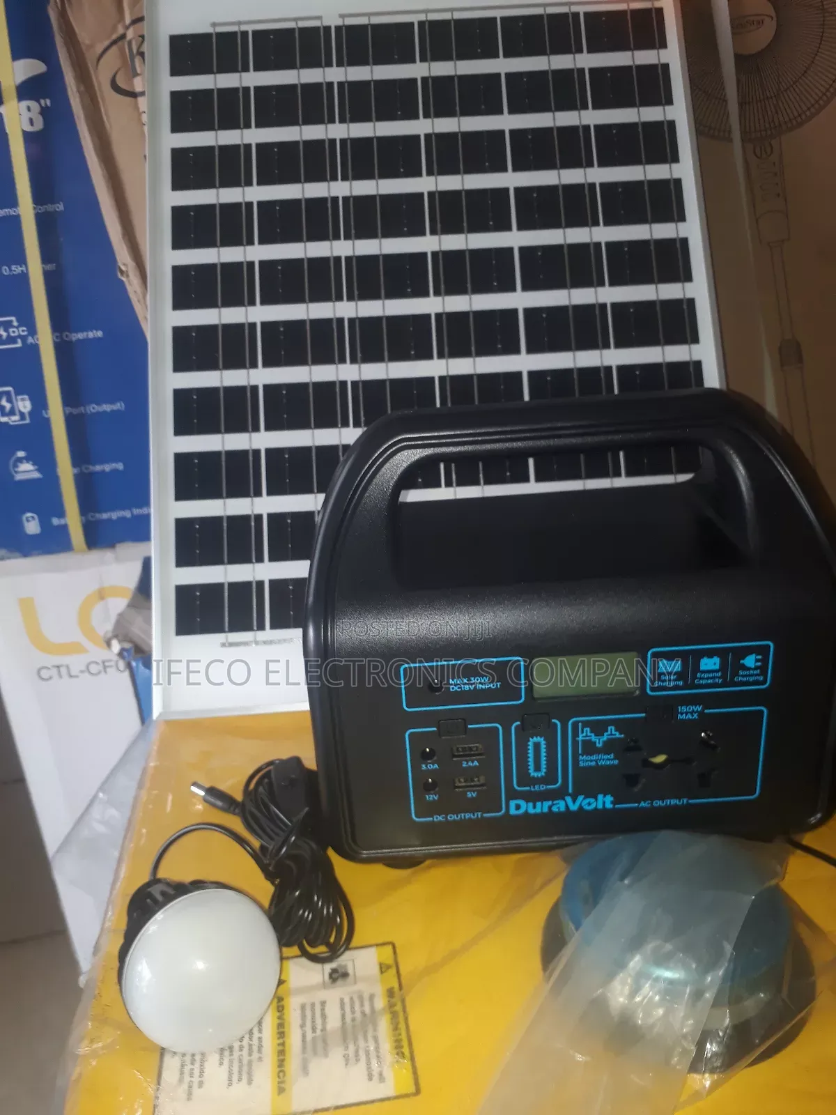 Inverter Panel and Battery 150watts